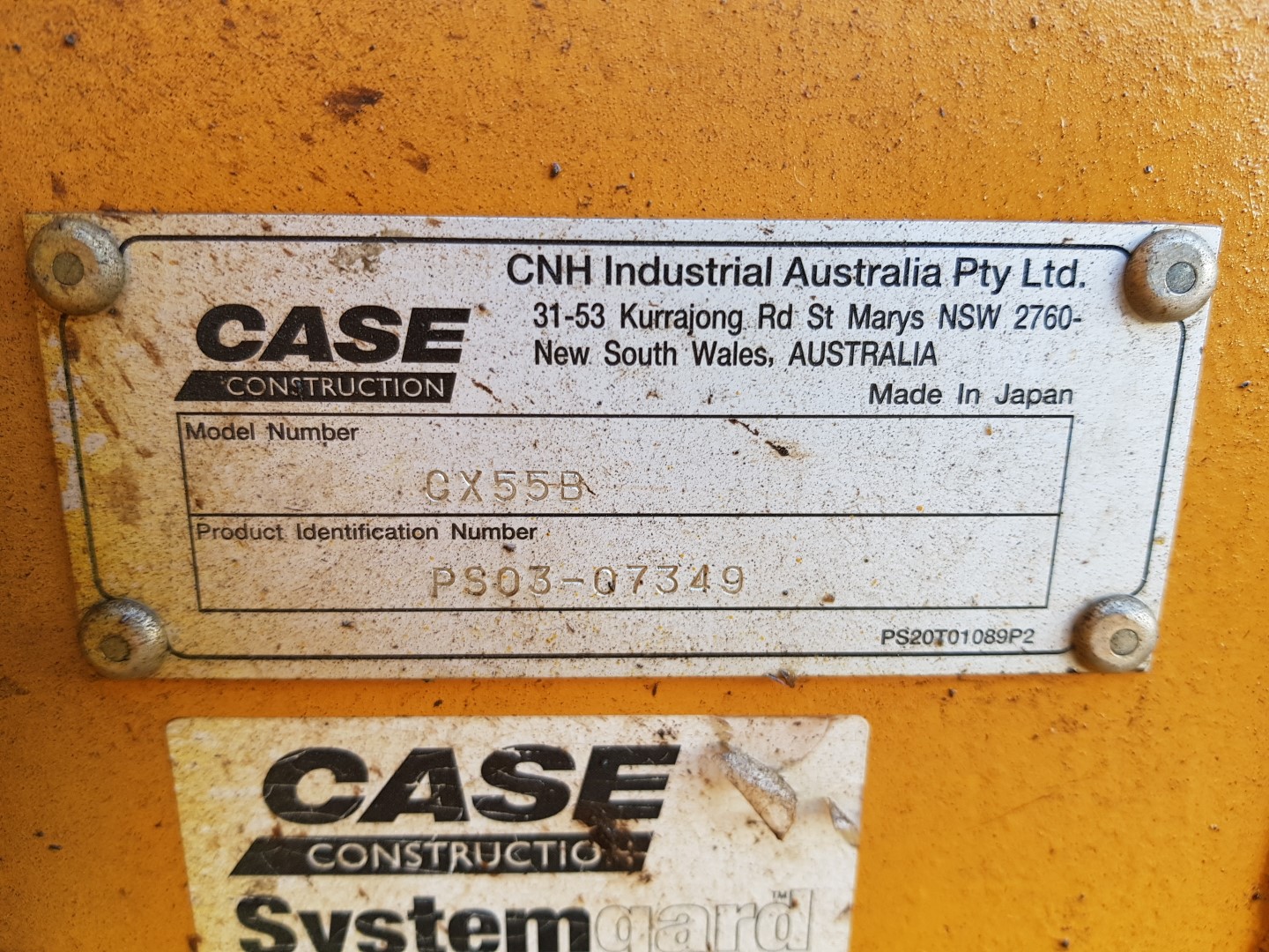 2016 CASE CX55BPS03 07349 Tilly’s Crawler Parts